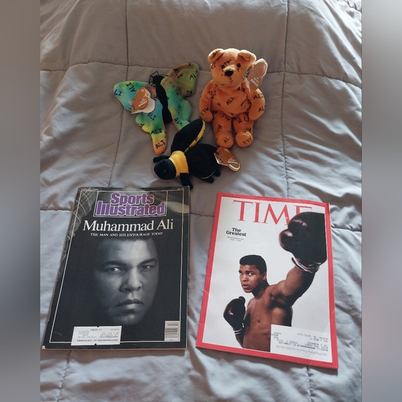 LOT OF VINTAGE 1999 ALI SALVINO'S BAMMERS - MUHAMMAD ALI BEAR, BUTTERFLY AND BEE - Picture 1 of 16